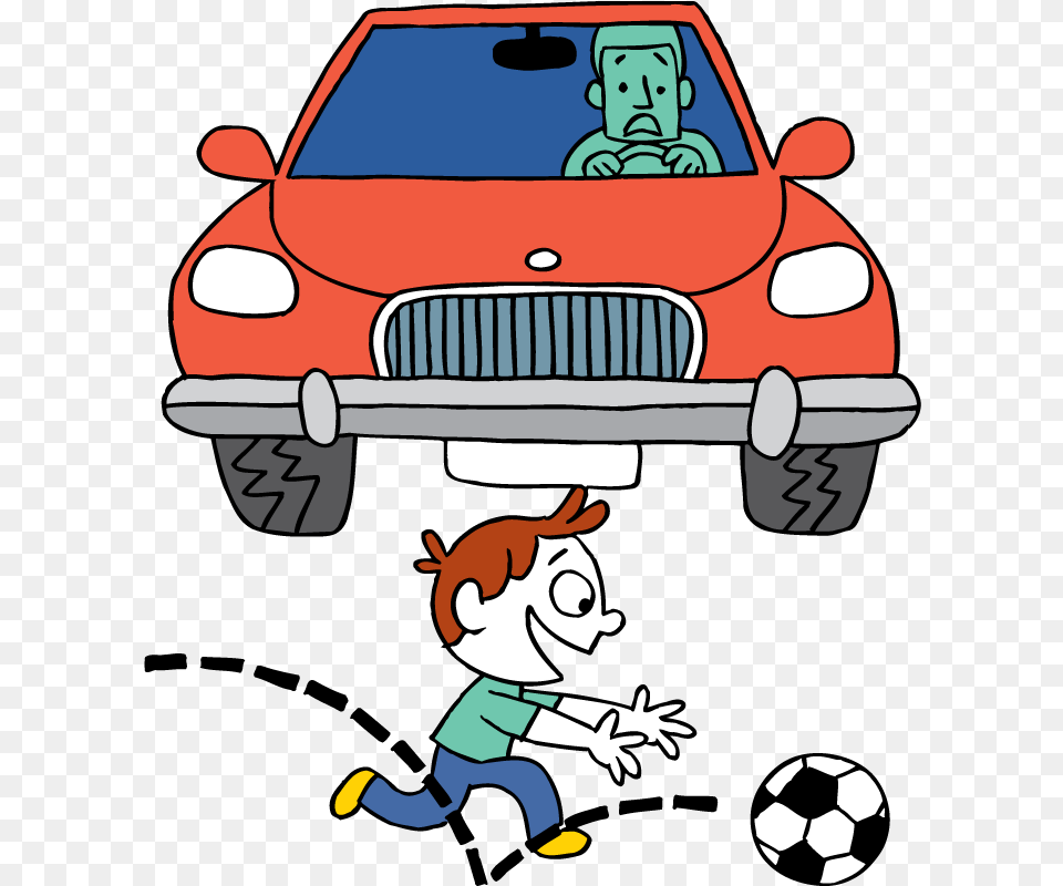 Car Clipart Running Hit Kid Danger Clipart, Baby, Person, Head, Face Png Image