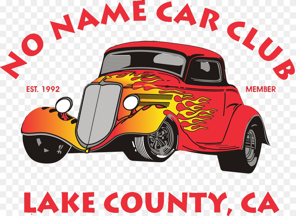 Car Club Clipart, Advertisement, Hot Rod, Poster, Transportation Free Png