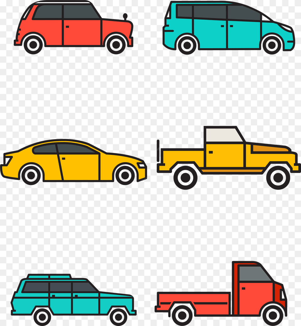 Car Colorful Transport Vector Business Car Tool Cart, Transportation, Vehicle, Machine, Wheel Free Transparent Png
