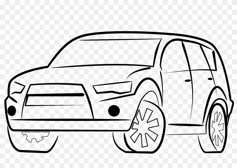 Car Coloring Book Ford Gt Sport Utility Vehicle Ferrari S P, Gray Free Png