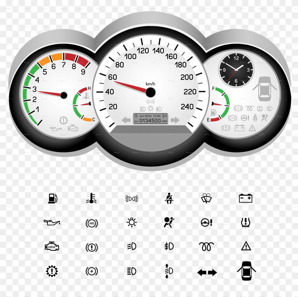 Car Control Panel Icon Car Speedometer Icon, Gauge, Tachometer Png