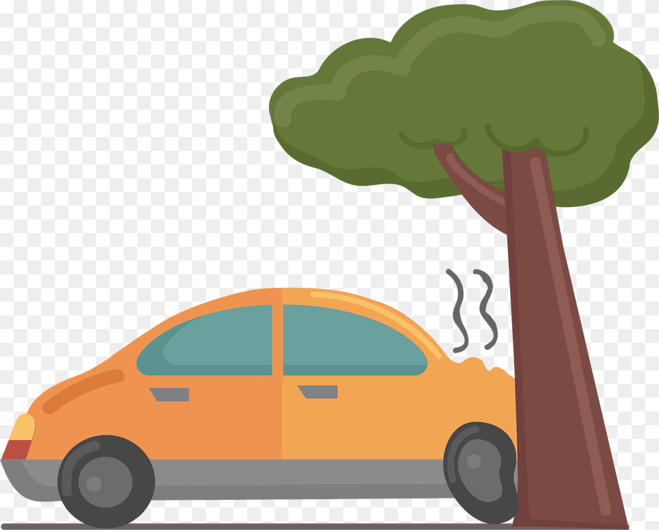 Car Crash Clipart, Pollution, Sedan, Transportation, Vehicle Png Image