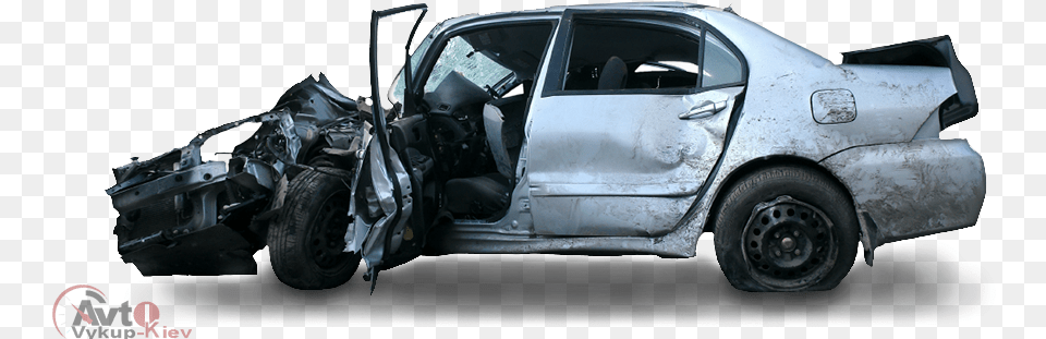 Car Crash Crashed Car, Vehicle, Transportation, Wheel, Machine Png Image