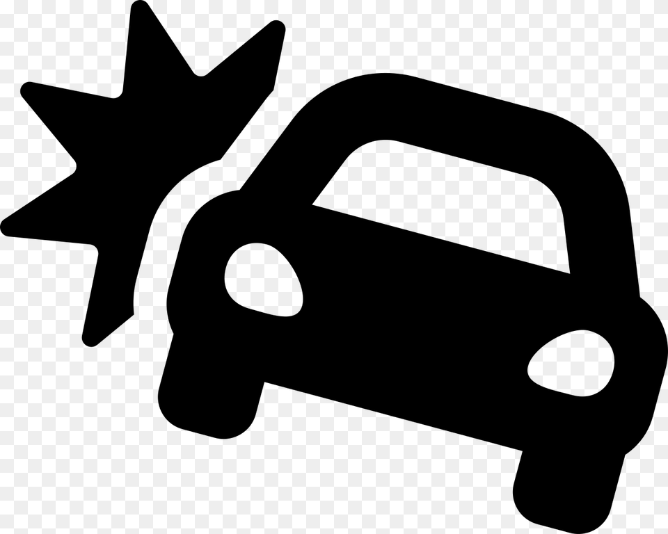 Car Crash Icon Gray Free Png