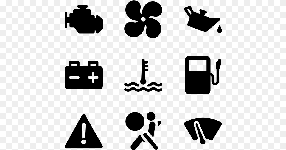 Car Dashboard Icons, Gray Png Image