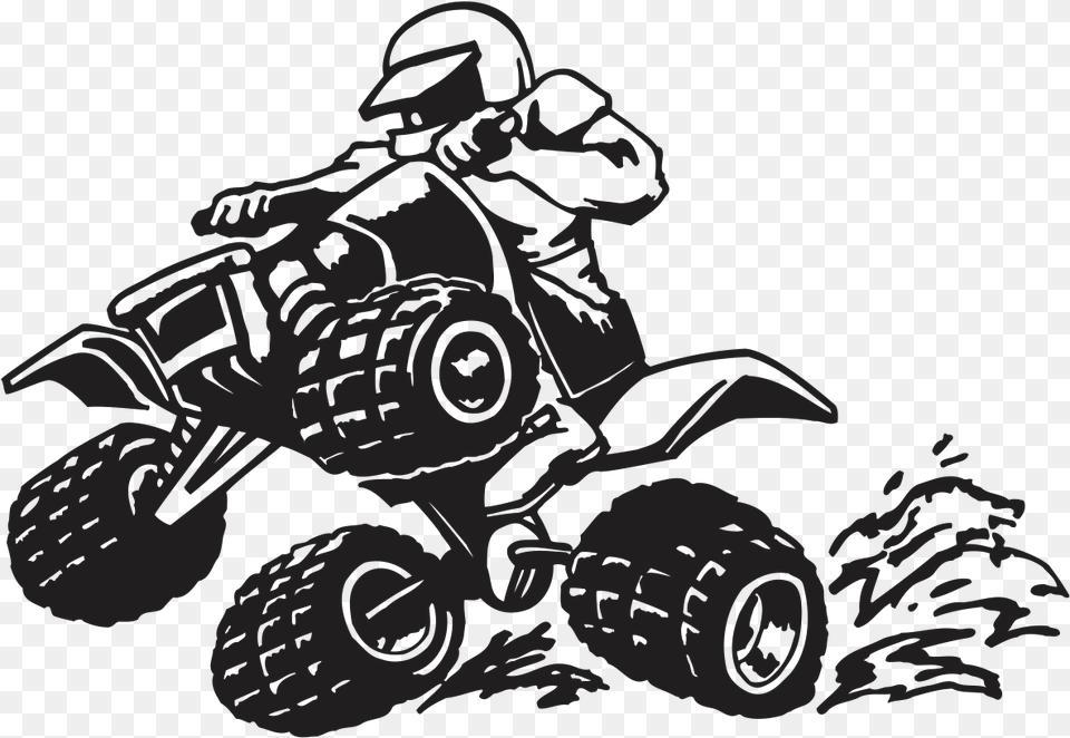 Car Decal All Terrain Vehicle Sticker Motorcycle Stickers Quad, Atv, Transportation, Machine, Wheel Free Png