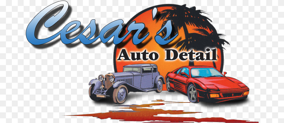 Car Detailing Cesar39s Auto Detailing, Vehicle, Transportation, Advertisement, Wheel Free Png