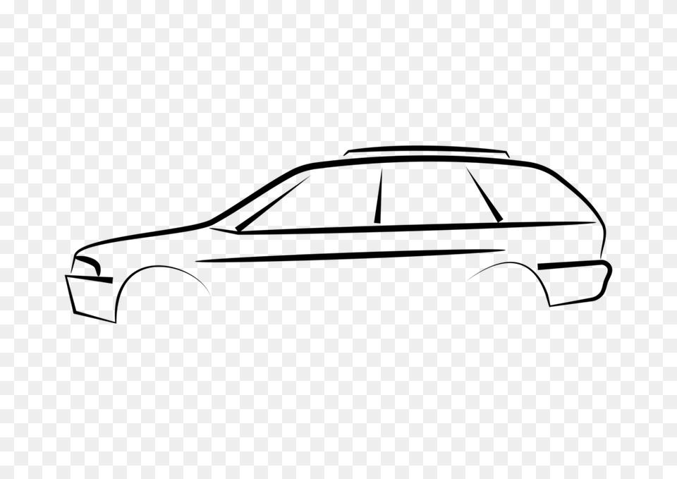 Car Door Drawing Mitsubishi Lancer Line Art, Gray Free Transparent Png