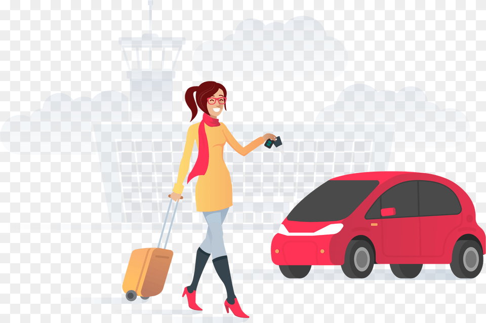 Car Download Rent A Car, Adult, Person, Woman, Female Free Png