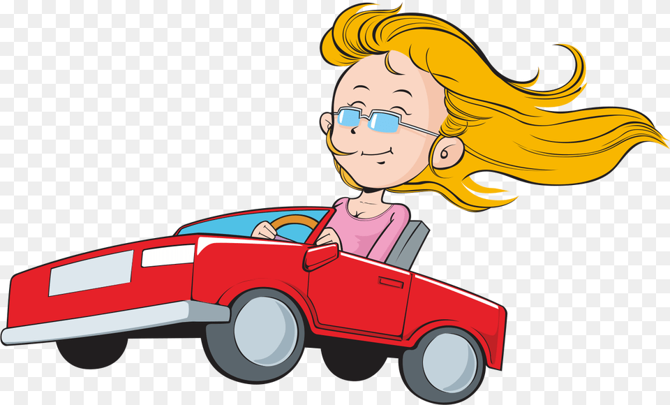 Car Driving Transprent Download Woman Driving Car Clipart, Person, Face, Head, Baby Png Image
