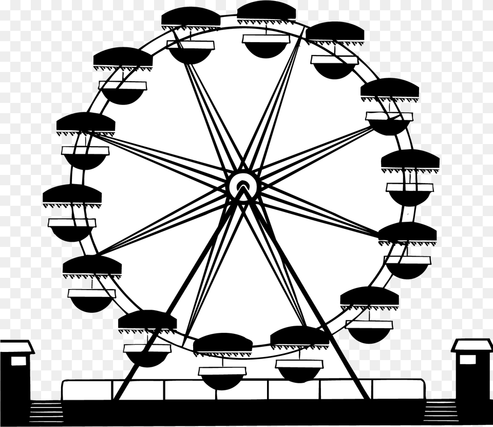 Car Ferris Wheel Wagon Clip Art, Amusement Park, Ferris Wheel, Fun, Device Free Png