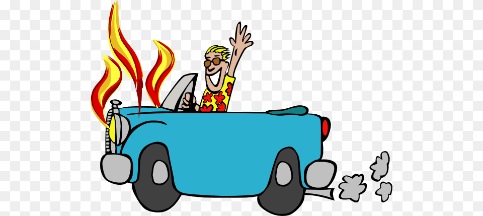 Car Fire Clipart, Baby, Person, Plant, Lawn Mower Free Png Download