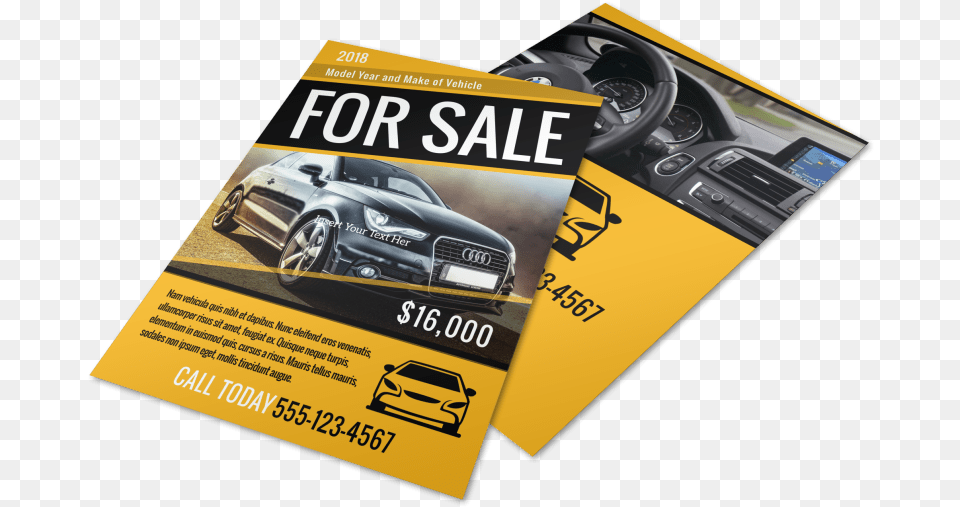 Car For Sale Flyer Template Mycreativeshop Car Sales Flyer Design, Advertisement, Poster, Transportation, Vehicle Png