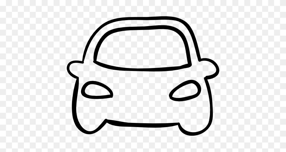 Car Front Outline, Stencil, Accessories, Bag, Handbag Png Image