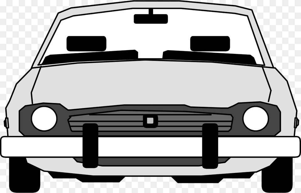 Car Front View Cartoon Car Front View, Bumper, Transportation, Vehicle, Stencil Free Png