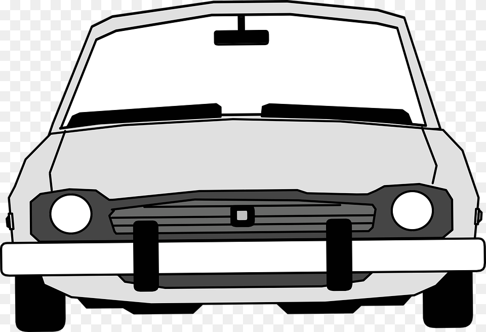 Car Front Windshield Rear Mirror Headlights Wiper Front View Of A Car, Bumper, Transportation, Vehicle, Machine Png