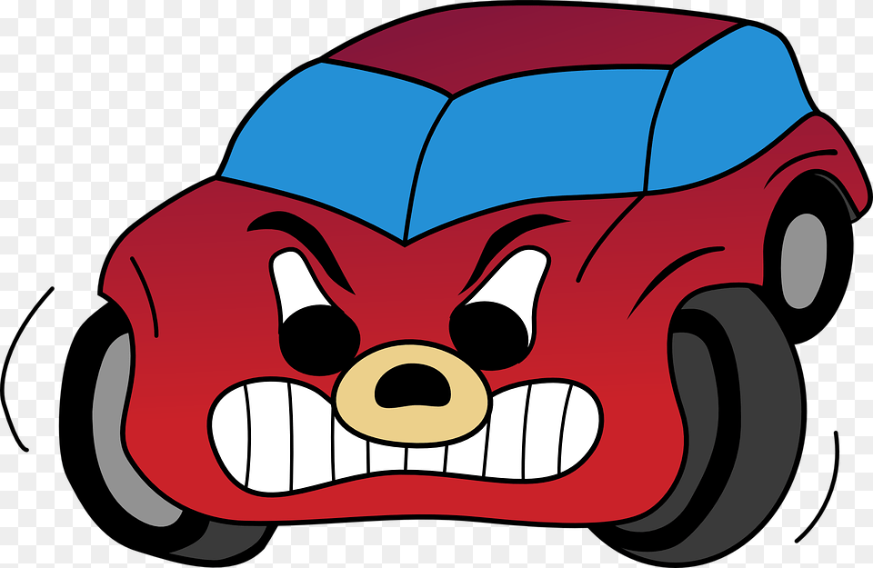 Car Furious Automobile Angry Car Clipart, Plush, Toy, Suv, Transportation Free Png Download