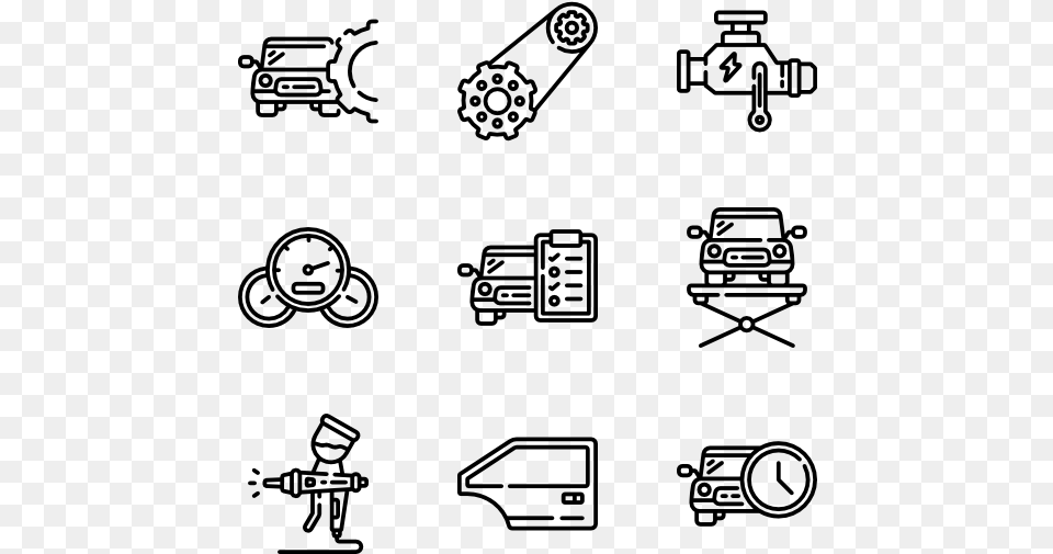 Car Garage Landscape Icon, Gray Free Png Download