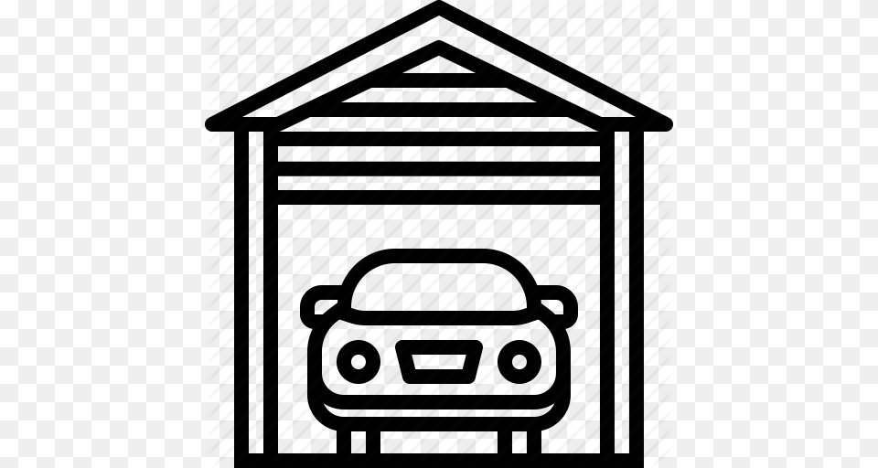 Car Garage Park Parking Icon, Architecture, Building, Indoors, Outdoors Png
