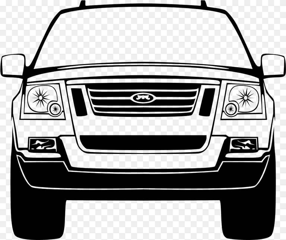 Car Grill Clipart Jpg Freeuse Library Vector Vehicle Front Car Silhouette, Gray Png Image