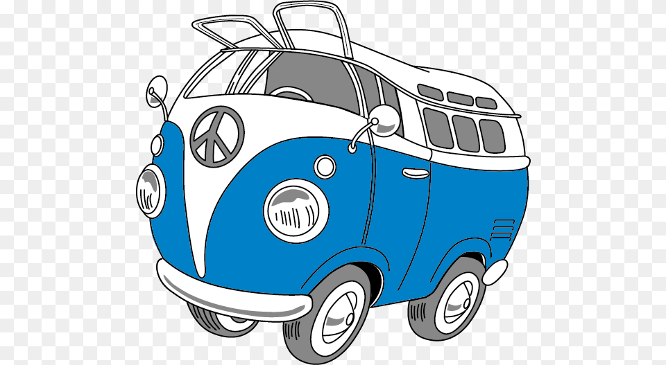 Car Hippie Volkswagen Transporter, Caravan, Transportation, Van, Vehicle Free Png Download