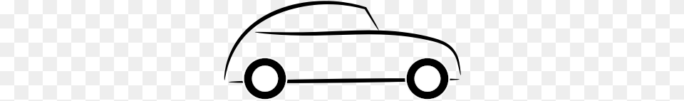 Car Icon Cartoon Car Black And White, Lighting Png Image