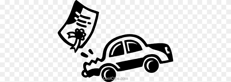 Car Insurance Royalty Vector Clip Art Illustration, Stencil, Vehicle, Transportation, Wheel Free Png Download