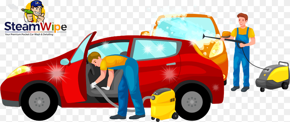 Car Interior Cleanig Vector, Car Wash, Vehicle, Transportation, Person Free Png Download