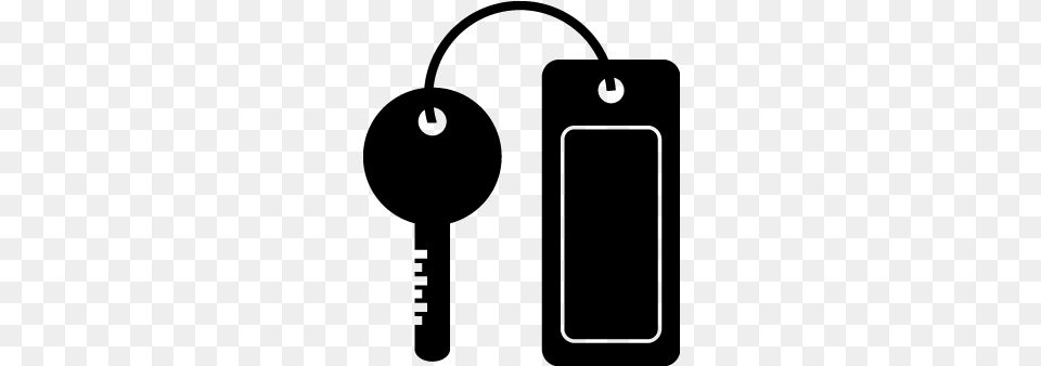 Car Key Locker Key Hotel Service Keychain Hotel Illustration, Gray Free Png