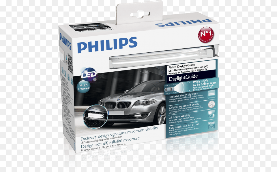 Car Lights Philips Led Daylight Guide, Advertisement, Poster, Car Wheel, Machine Png Image