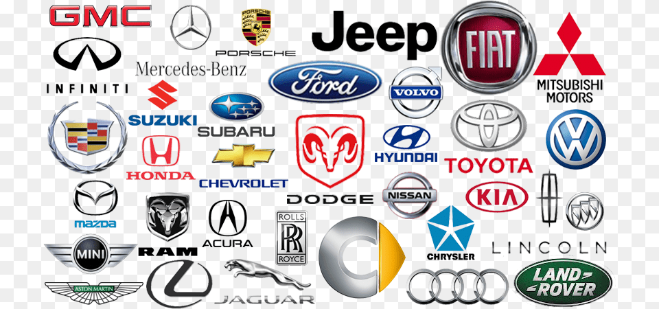 Car Logo Collage Car Brand Logos Canada, Badge, Symbol, Scoreboard, Emblem Free Transparent Png