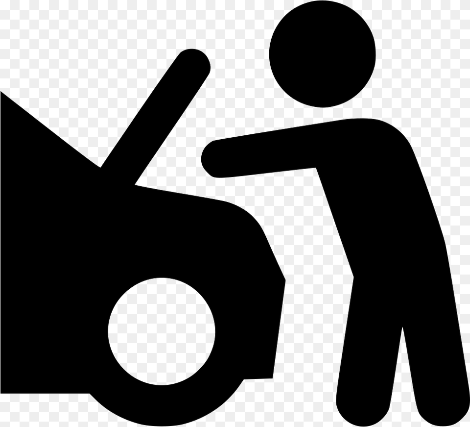 Car Mechanic Icon, Stencil Free Transparent Png