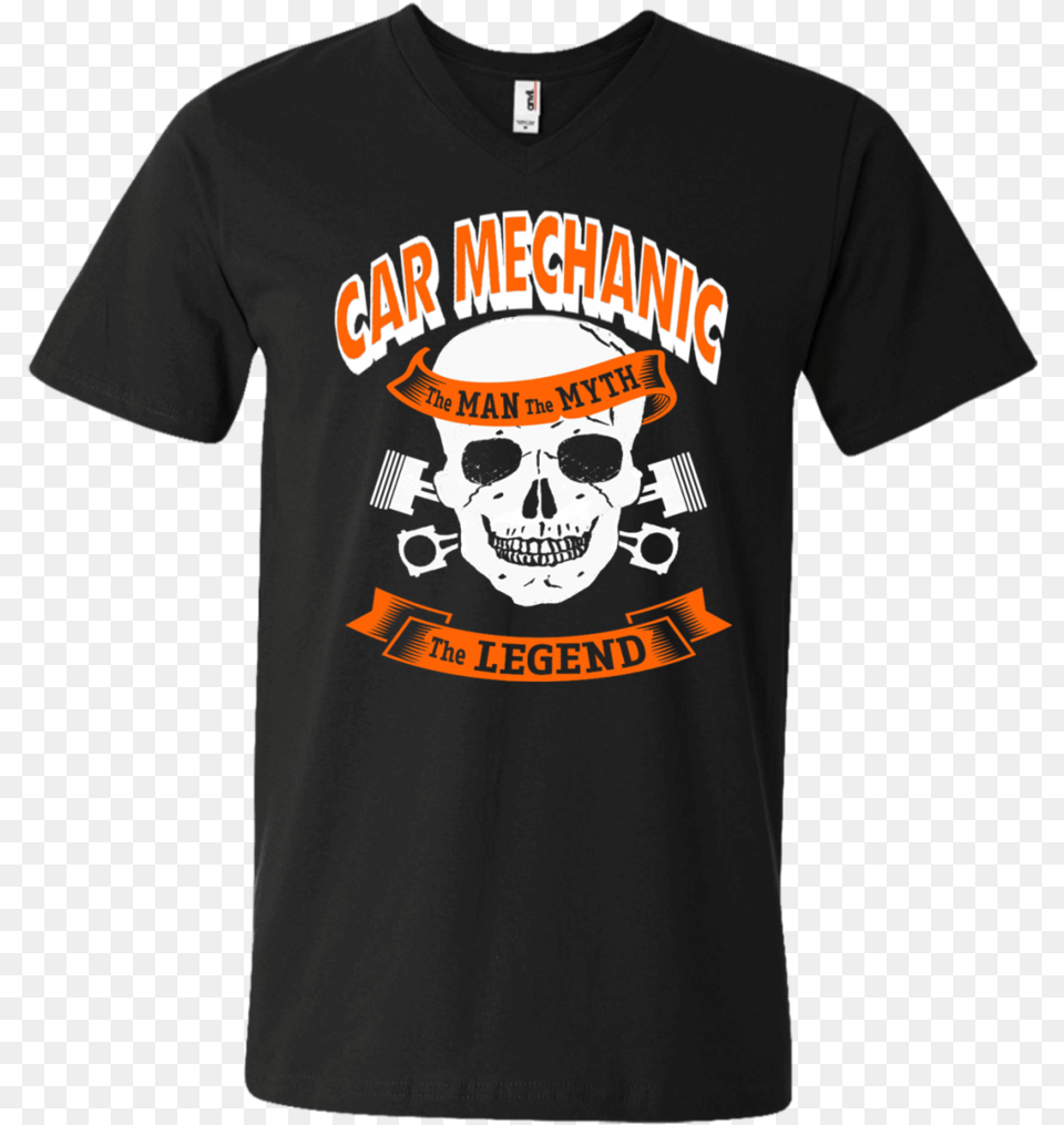 Car Mechanic The Man The Myth The Legend Men39s Printed T Shirt, Clothing, T-shirt, Face, Head Png Image