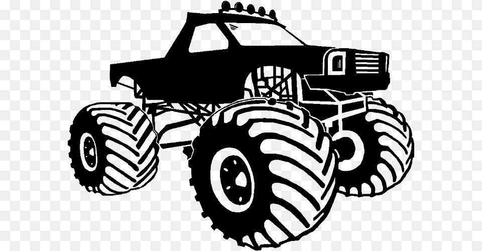 Car Monster Truck Pickup Truck Clip Art Monster Truck Clipart, Machine, Wheel, Bulldozer, Transportation Free Png