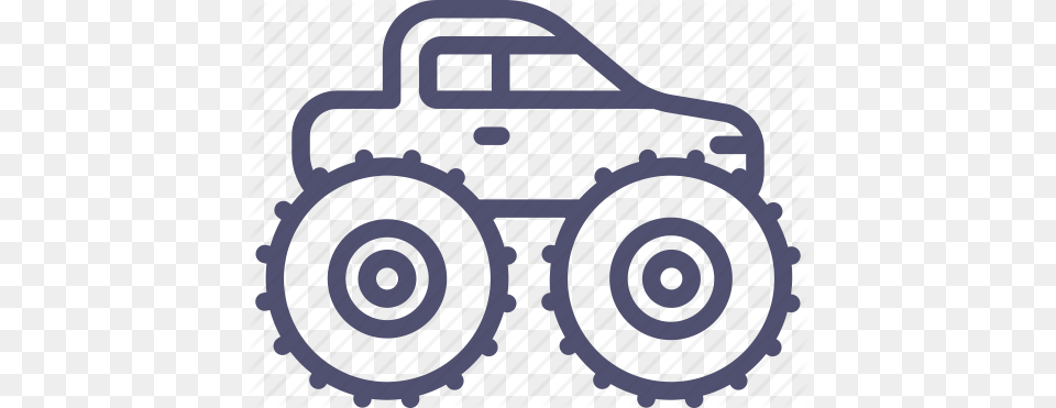 Car Monster Truck Wheels Icon, Crib, Furniture, Infant Bed, Transportation Png Image