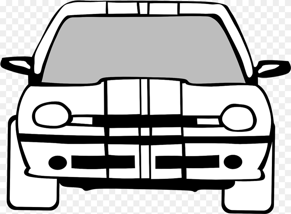 Car Motor Sport Race Vector Graphic On Pixabay Car Clip Art, Stencil, Transportation, Vehicle, Bumper Png Image