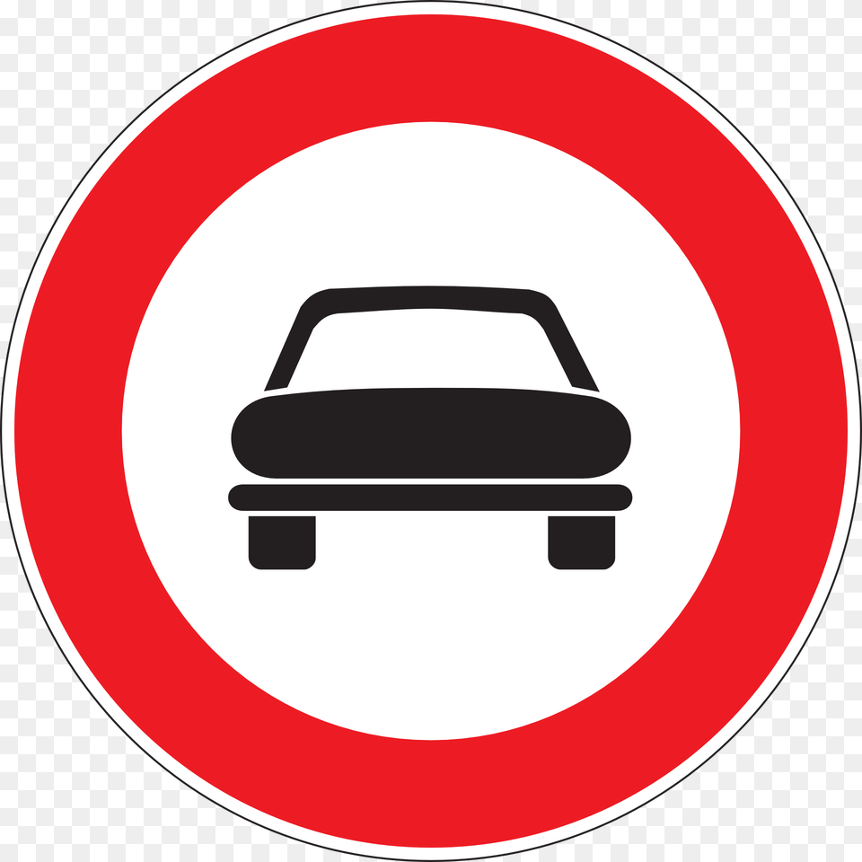 Car No Entry, Sign, Symbol, Road Sign, Disk Png Image