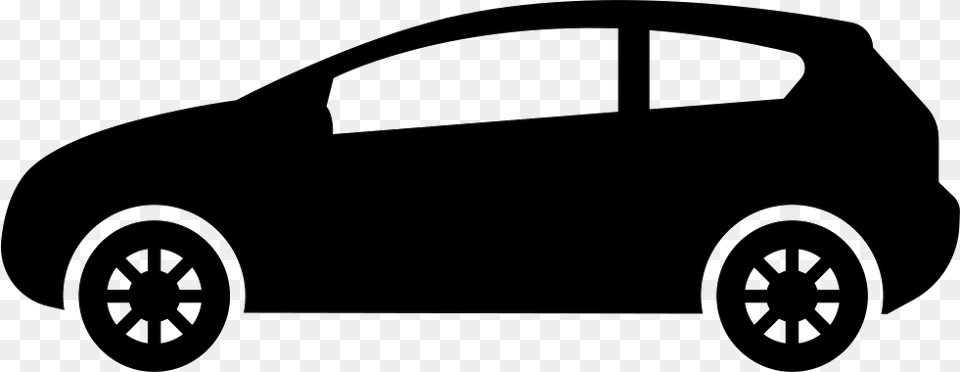 Car Of Hatchback Model, Stencil, Vehicle, Transportation, Tire Png Image