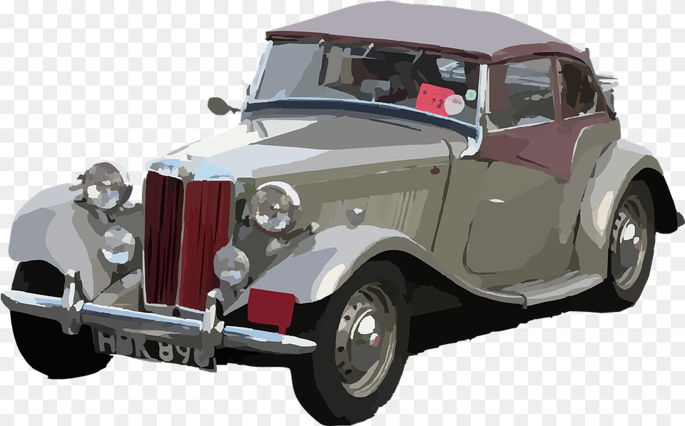 Car Old Vintage Vector Graphic On Pixabay Mg Td Midget 1953, Hot Rod, Vehicle, Transportation, Antique Car Free Png Download