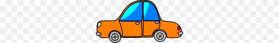 Car Orange Cartoon Clip Art, Vehicle, Transportation, Taxi, Tire Png