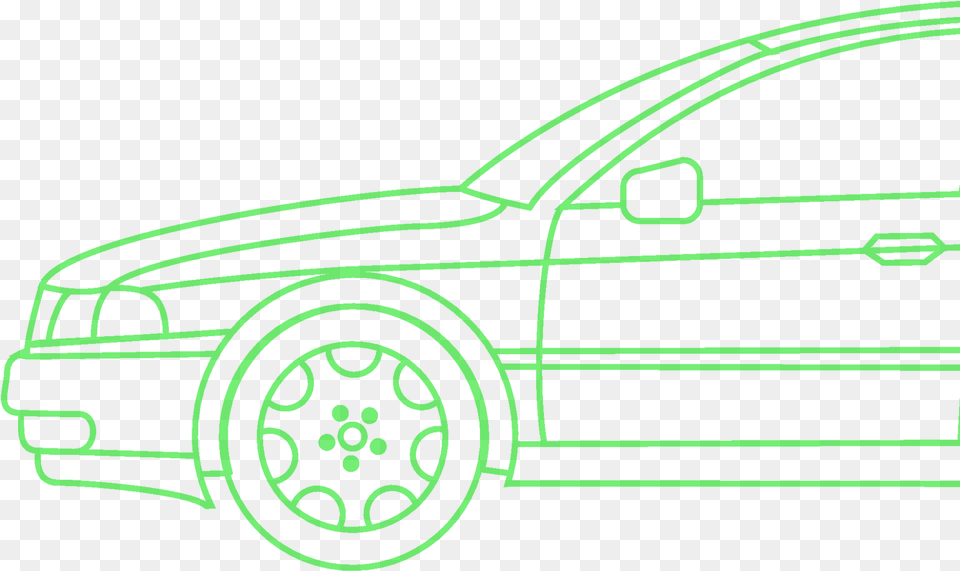 Car Outline Car Outline, Alloy Wheel, Vehicle, Transportation, Tire Png Image