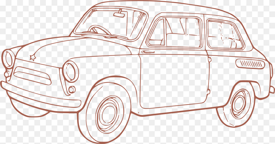 Car Outline Download Clip Art Outline Drawing Of Cars, Transportation, Vehicle, Sedan, Cad Diagram Free Transparent Png