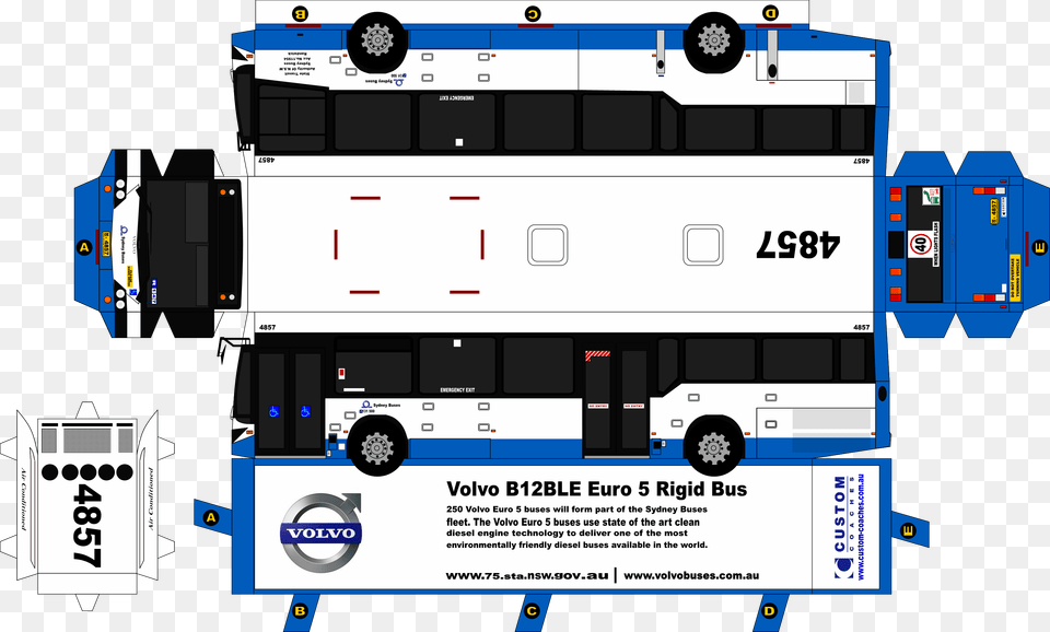 Car Paper Model, Bus, Transportation, Vehicle, Machine Png Image