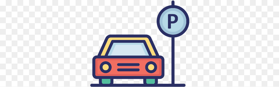 Car Parking Carport Color Vector Icon Language, Electronics Free Transparent Png