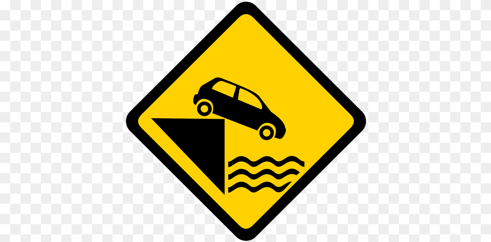Car Parking Water River Pier Rhomb Warning Flat Ballyvaughan, Sign, Symbol, Road Sign, Transportation Png
