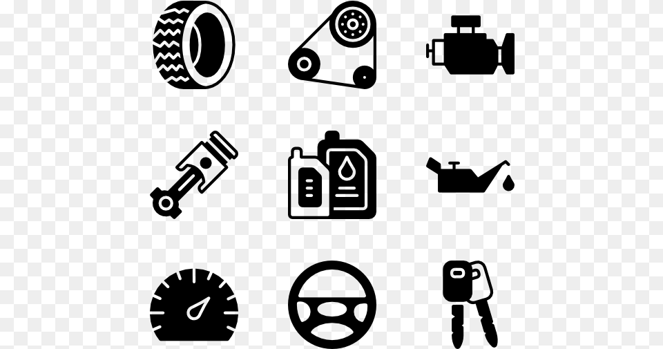 Car Parts Car Parts Icon, Gray Free Png