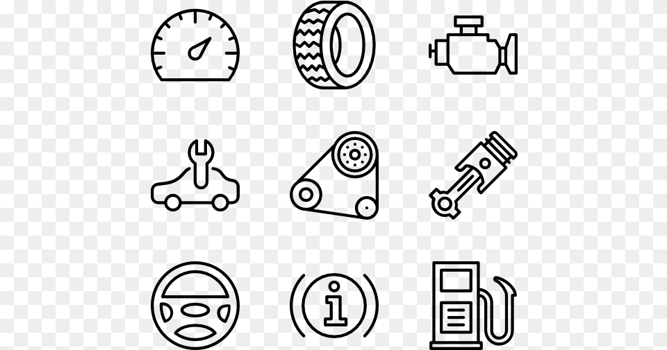 Car Parts Clipart Clip Art Royalty 20 Car Earthquake Icon Vector, Gray Free Png Download