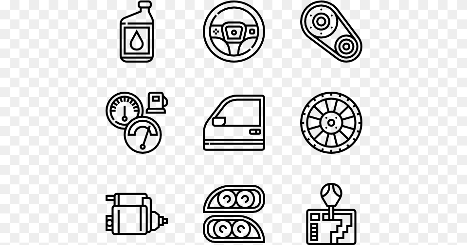 Car Parts Icon Resume, Gray Png Image