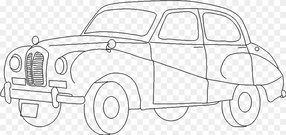 Car Perspective Antique Car, Gray Free Png Download