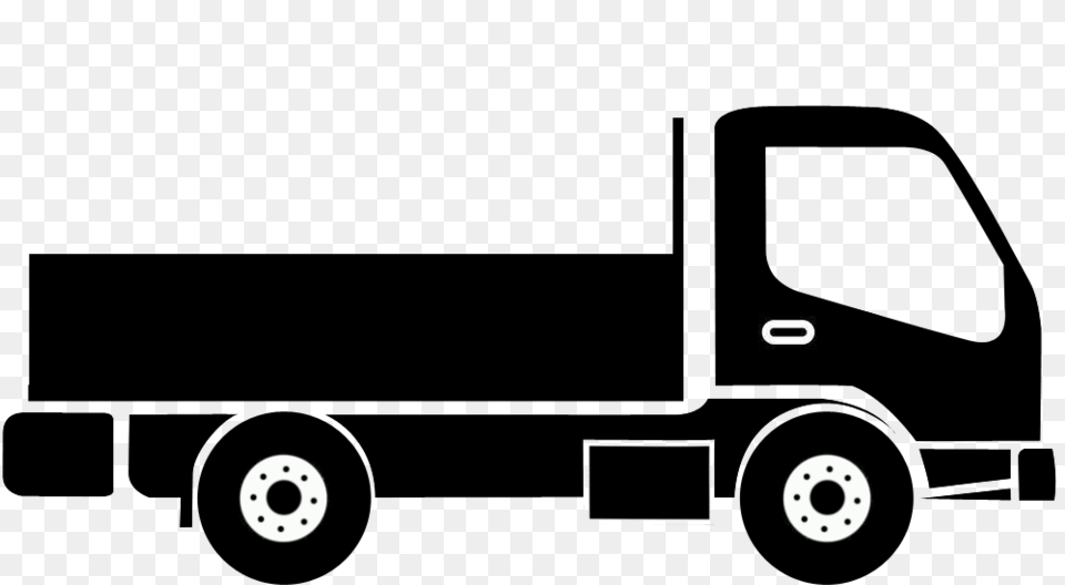 Car Pickup Truck Commercial Vehicle Cargo Truck Silhouette, Machine, Spoke, Alloy Wheel, Car Wheel Free Transparent Png